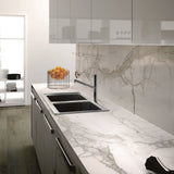59''x118'' MAXFINE MARMI 6MM WHITE CALACATTA POLISHED PORCELAIN SLAB