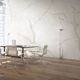 59''x118'' MAXFINE MARMI 6MM WHITE CALACATTA POLISHED PORCELAIN SLAB