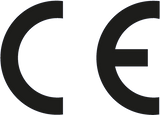Black CE mark logo on a white background