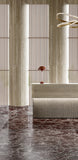 Rosso Levanto Marble tile with rich burgundy tone and white veining from Sapphirus Stone in Toronto. Ideal for luxury walls, floors, and bathrooms.