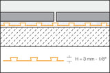 Schluter - DITRA Uncoupling and Waterproofing Membrane  3' 3" x 45' 9" - 3mm (150 sqft)  Manufacturer SKU: DITRA150