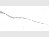 Bianco River polished porcelain tile in white and grey marble look, ideal for bathroom, floor, and backsplash use.