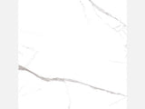 Bianco River polished porcelain tile in white and grey marble look, ideal for bathroom, floor, and backsplash use.