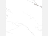 Bianco River polished porcelain tile in white and grey marble look, ideal for bathroom, floor, and backsplash use.