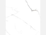Bianco River polished porcelain tile in white and grey marble look, ideal for bathroom, floor, and backsplash use.