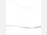 Bianco River polished porcelain tile in white and grey marble look, ideal for bathroom, floor, and backsplash use.