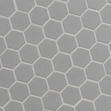 1'' GREY MATT HEXAGONAL PORCELAIN MOSAIC - SAPPHIRUSSTONE