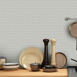 1'' GREY MATT HEXAGONAL PORCELAIN MOSAIC - SAPPHIRUSSTONE