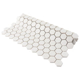 1'' WHITE MATT HEXAGONAL PORCELAIN MOSAIC - SAPPHIRUSSTONE