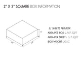 2-inch x 2-inch Statuario Matte Square Porcelain Mosaics