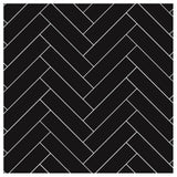 2''X8'' BLACK MATT HERRINGBONE PORCELAIN MOSAIC - SAPPHIRUSSTONE