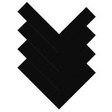 2''X8'' BLACK MATT HERRINGBONE PORCELAIN MOSAIC - SAPPHIRUSSTONE