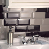 GLOSSY GREY BEVEL SUBWAY TILE 4''X8'' - SAPPHIRUSSTONE