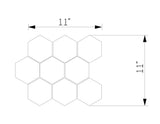 4-inch Grey Matte Hexagon Porcelain Mosaics