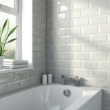 GLOSSY GREY BEVEL SUBWAY TILE 4''X8'' - SAPPHIRUSSTONE