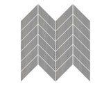 8-inch x 14-inch Urbanwood Dark Grey Matte Chevron Wood Look Porcelain Floor and Wall Mosaics