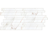 Mellow Gold Glossy Linear Strip Porcelain Mosaics