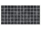 2-inch x 2-inch Pulpis Nero Matte Square Porcelain Mosaics