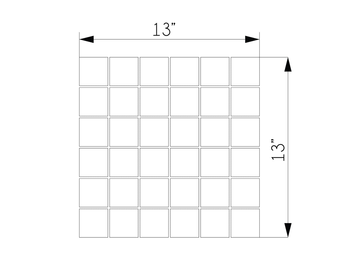2-inch x 2-inch Ark Silver Matte Square Porcelain Mosaics – Tile ...
