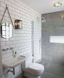 GLOSSY WHITE FLAT SUBWAY TILE 3''X6'' - Tile&Stone Co.