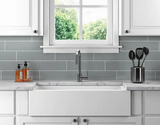 4-inch x 16-inch Grey Glossy Subway Tile