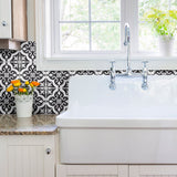 PETIT BLACK MOROCCAN FIELD TILE 7 3/4'' X 73/4'' - SAPPHIRUSSTONE