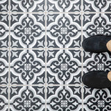 PETIT BLACK MOROCCAN FIELD TILE 7 3/4'' X 73/4'' - SAPPHIRUSSTONE