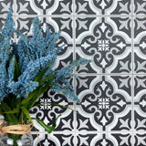 PETIT BLACK MOROCCAN FIELD TILE 7 3/4'' X 73/4'' - SAPPHIRUSSTONE