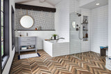 4-inch x 16-inch White Glossy Subway Tile